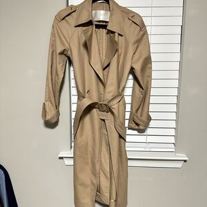 GOELIA Women's Tan Trench Coat with Belt